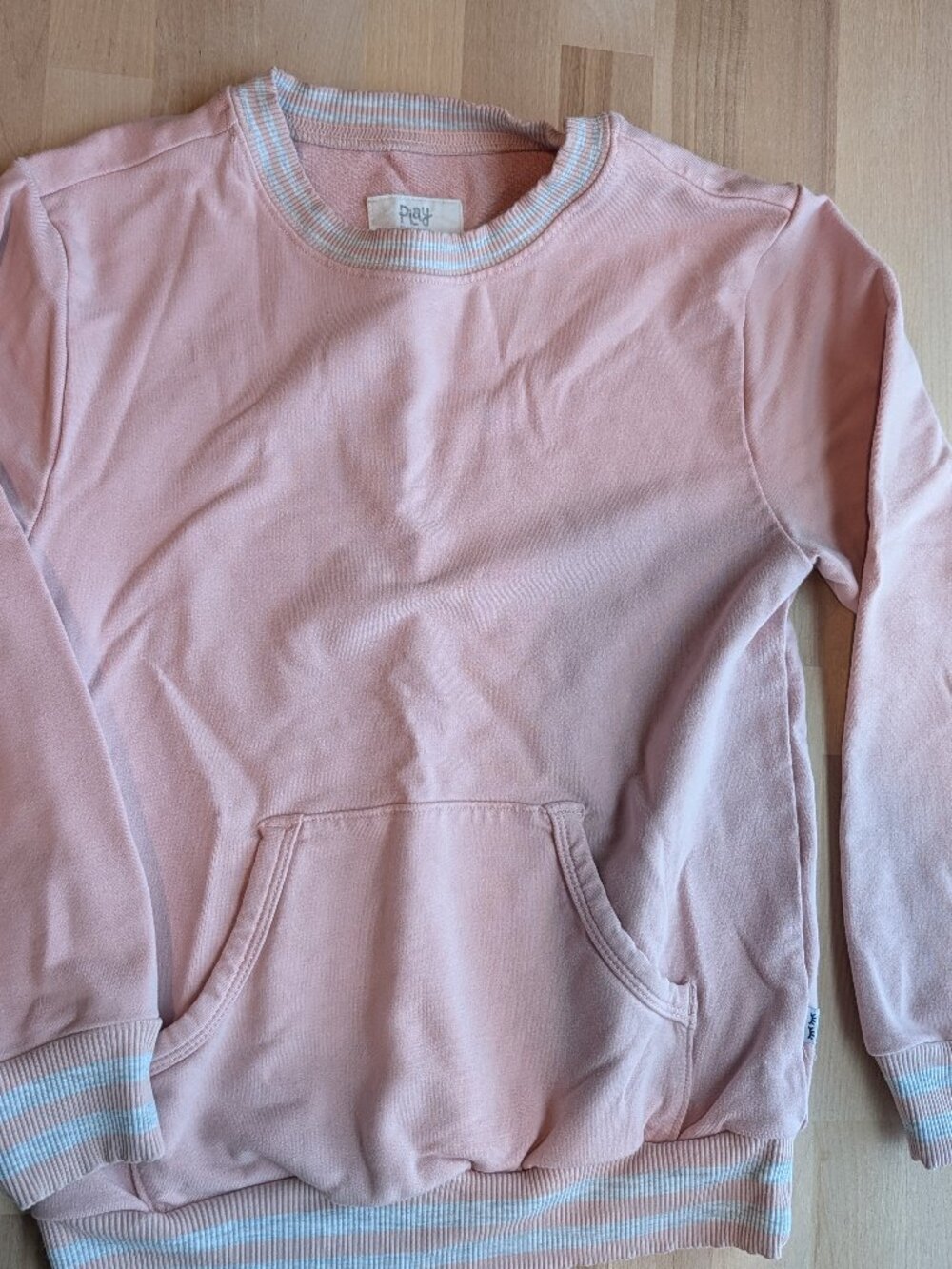 Little Sleepies Play 6 Mauve Blush Pocket Crewneck Girls - Picture 1 of 2